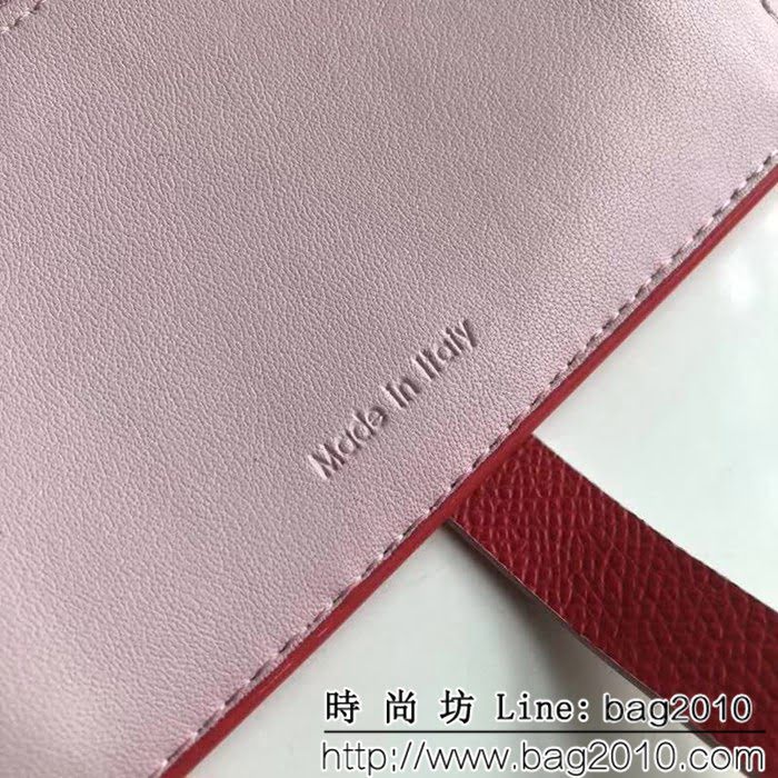 CELINE賽琳原單 專櫃款 手掌紋牛皮小號搭扣拼色錢夾 0146 SL1421